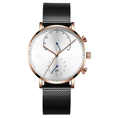 2019 New Fashion Men's Watch Multi-Function Sports Quartz Watches Waterproof Luminous Wristwatch