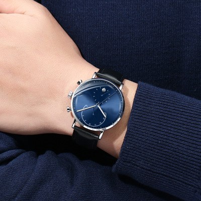 2019 New Fashion Men's Watch Multi-Function Sports Quartz Watches Waterproof Luminous Wristwatch