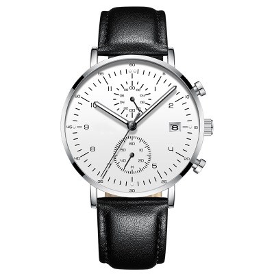 Factory custom high quality new business fashion watch waterproof luminous men's quartz watch