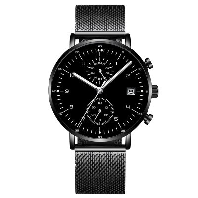 Factory custom high quality new business fashion watch waterproof luminous men's quartz watch