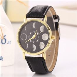 Moon table eclipse fashion men and women casual watch belt quartz watch