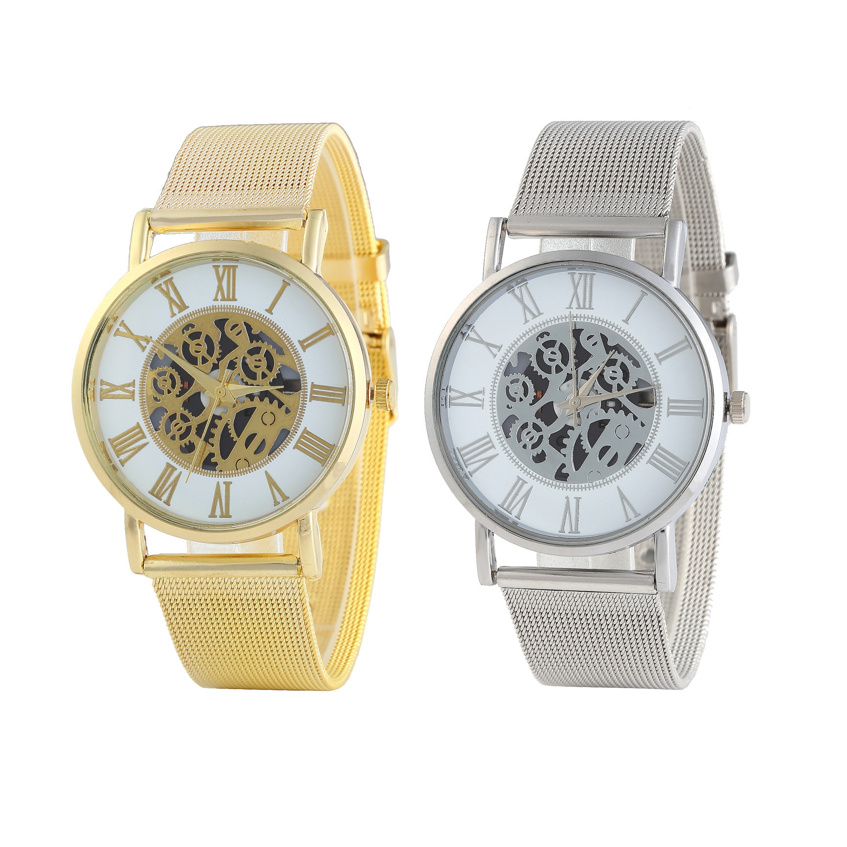 New Style Watch Mechanical Wristwatch Alloy Case Custom Steel Strap Watches